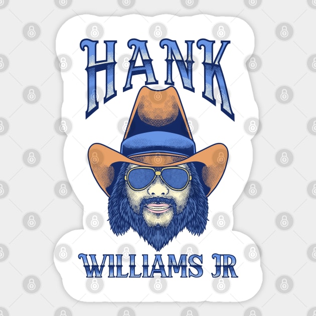 Hank Williams Jr Sticker by margueritesauvages